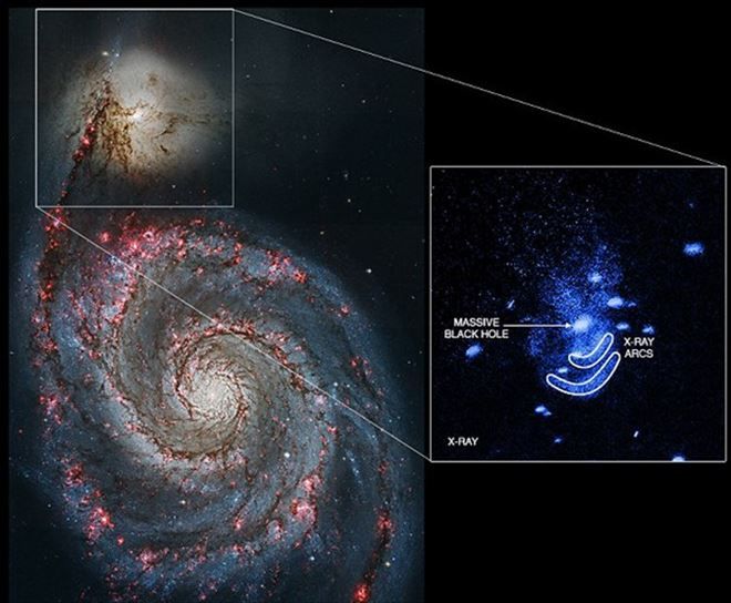 İki galaksinin birleşme anı kaydedildi