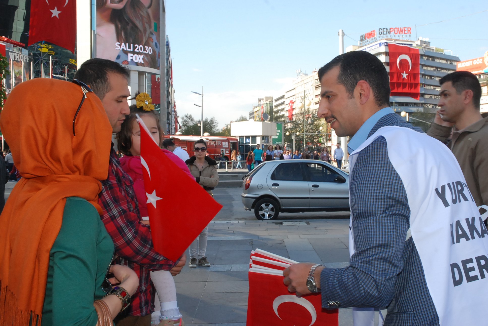 AKP?nin 2023 Vizyonuna 2023 Türk Bayrağı ile Tepki 